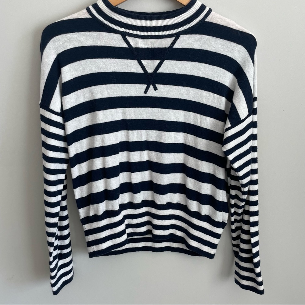 Madewell| Breton Striped Knit Top Size Large